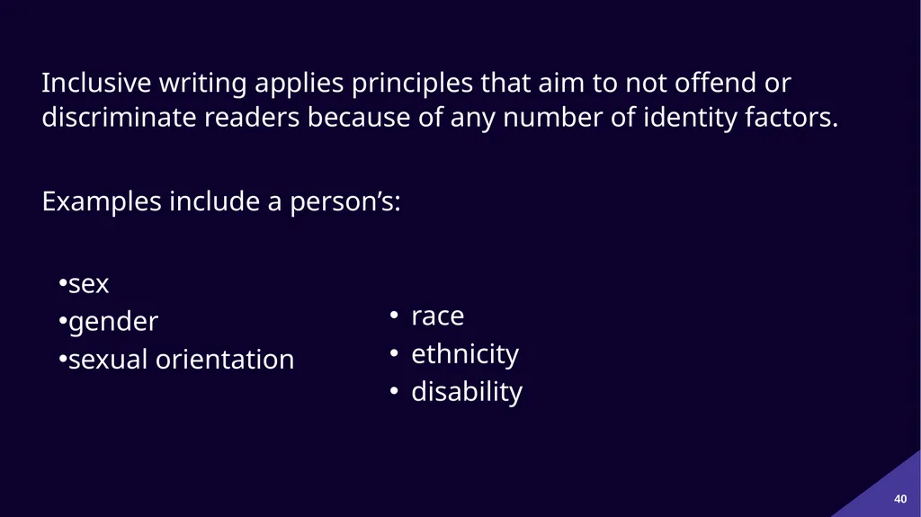 Plain Language: a clear voice for Canada Please - slide 40 of 109