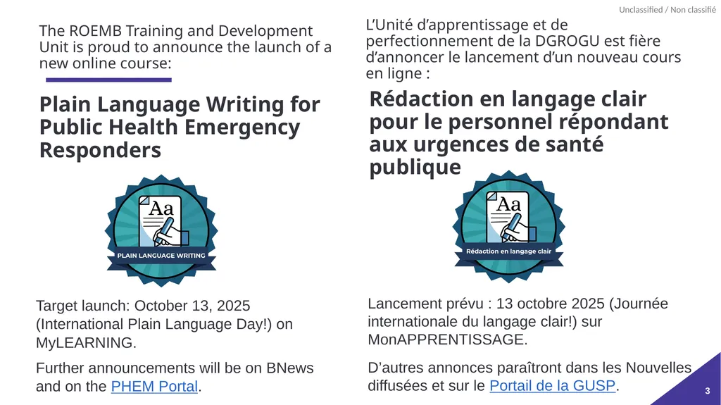 Plain Language: a clear voice for Canada Please - slide 3 of 109
