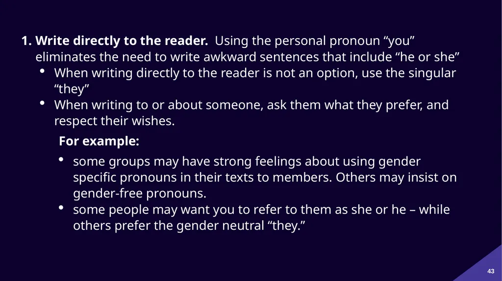 Plain Language: a clear voice for Canada Please - slide 43 of 109