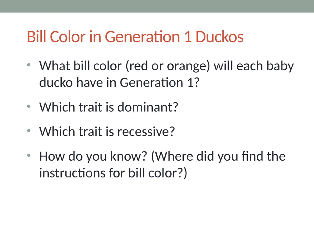 GENETICS Lesson 4a How Can a Model of Inheritance - slide 9 of 12