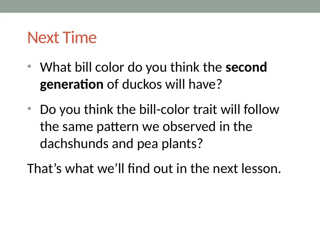 GENETICS Lesson 4a How Can a Model of Inheritance - slide 12 of 12