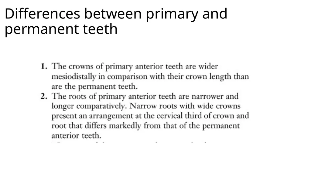 Lecture#3: Primary Dentition Dr Vinothkumar.S - slide 4 of 13