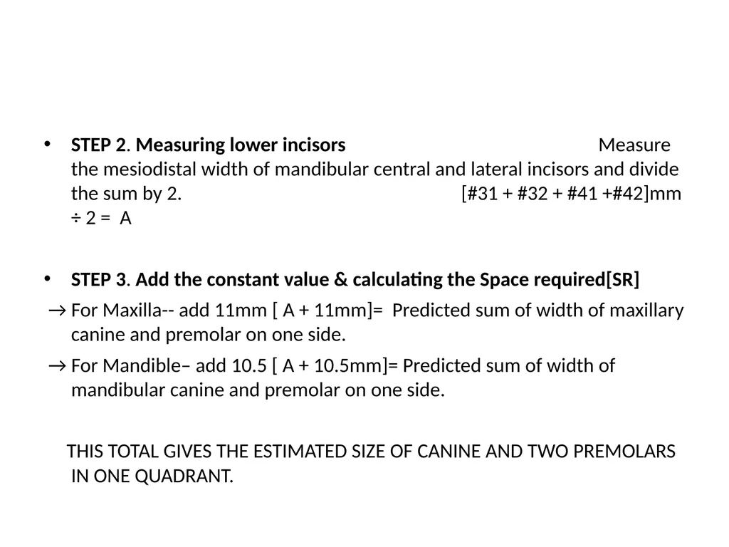 SPACE ANALYSIS Adequacy of space is the first - slide 4 of 16