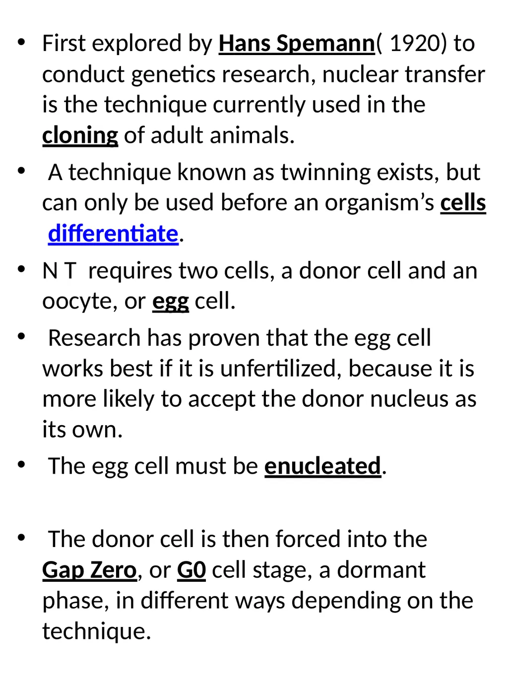 Somatic cell Nuclear Transfer In genetics and - slide 2 of 17