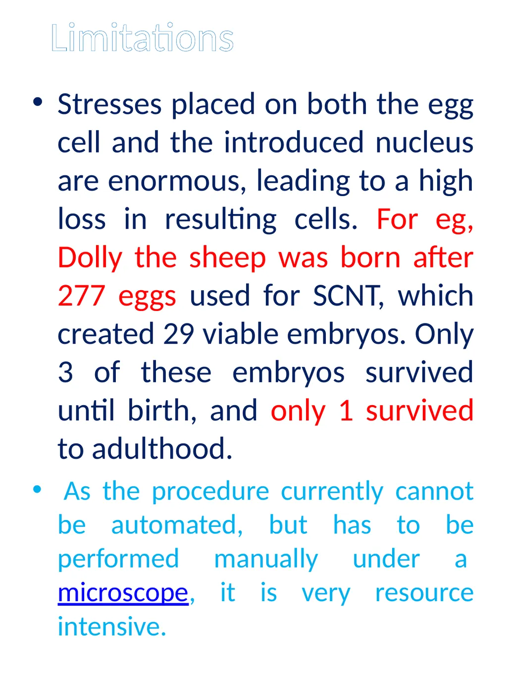 Somatic cell Nuclear Transfer In genetics and - slide 5 of 17