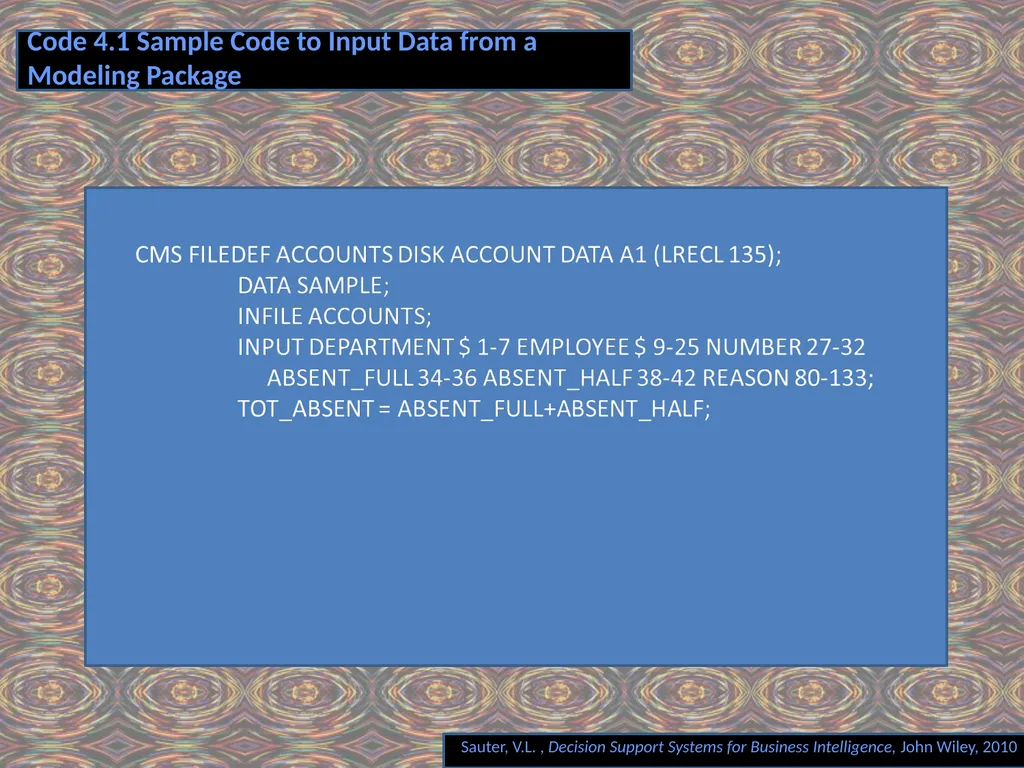 Chapter 4 MODEL COMPONENT Decision Support Systems - slide 24 of 29