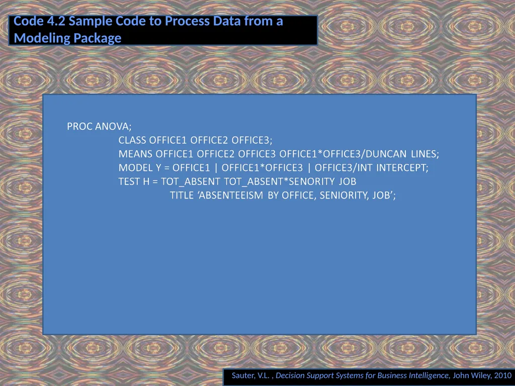 Chapter 4 MODEL COMPONENT Decision Support Systems - slide 25 of 29