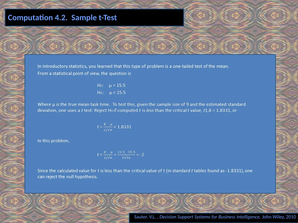 Chapter 4 MODEL COMPONENT Decision Support Systems - slide 27 of 29