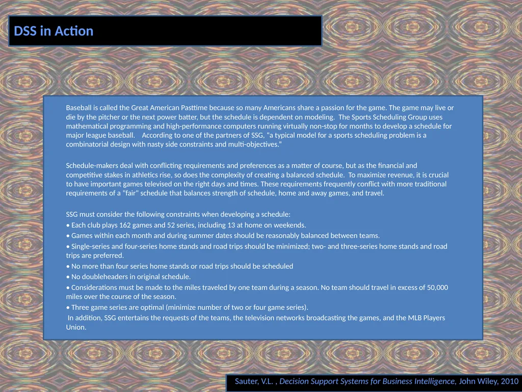 Chapter 4 MODEL COMPONENT Decision Support Systems - slide 7 of 29
