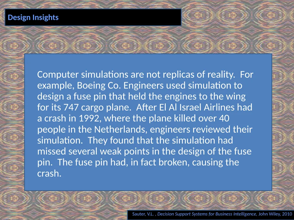Chapter 4 MODEL COMPONENT Decision Support Systems - slide 15 of 29