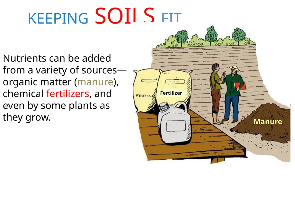 Soils Need Nutrients Too KEEPING SOILS FIT Most - slide 3 of 14