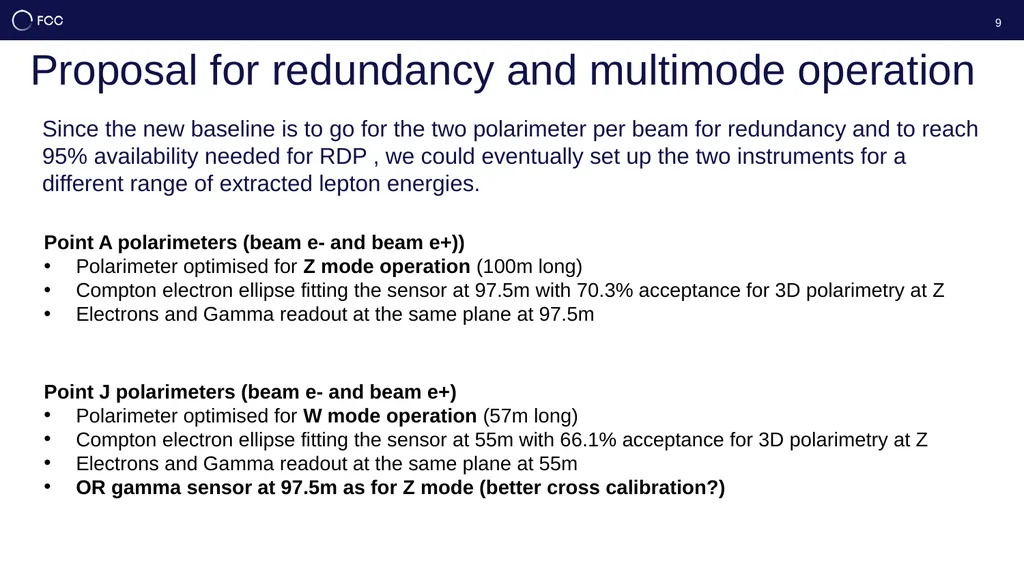Update on the Polarimeter Robert Kieffer, on - slide 9 of 13