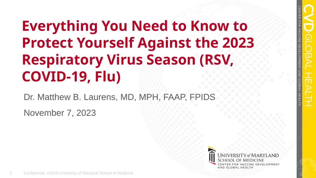 Confidential. ©2018 University of Maryland School - slide 2 of 40
