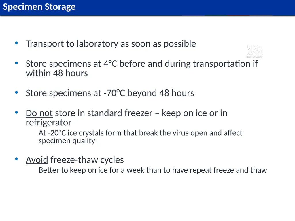 Module L1 Human Specimen Collection, Transport & - slide 34 of 53