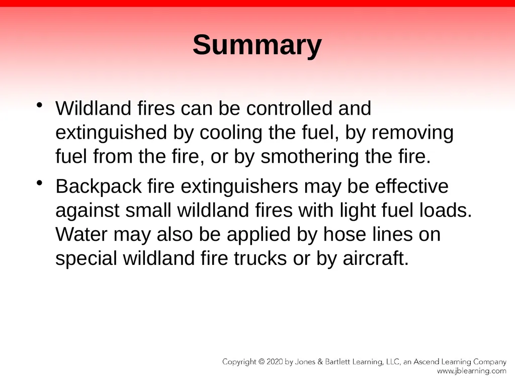 CHAPTER 21 Wildland and Ground Cover Fires - slide 70 of 75