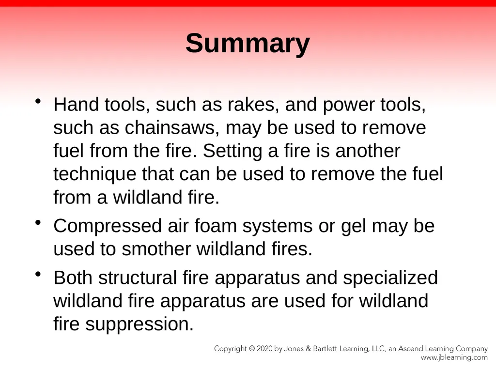 CHAPTER 21 Wildland and Ground Cover Fires - slide 71 of 75