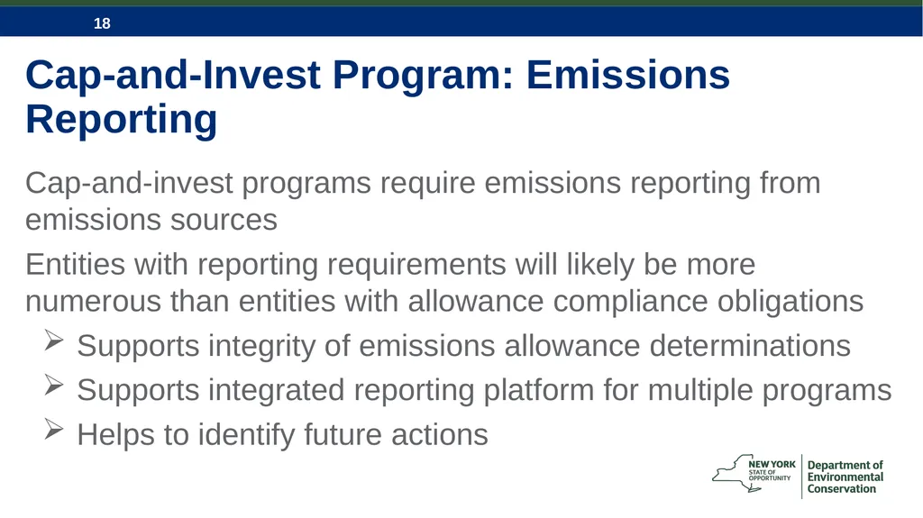 CLCPA and NYS Economywide Cap-and-Invest Program - slide 18 of 23