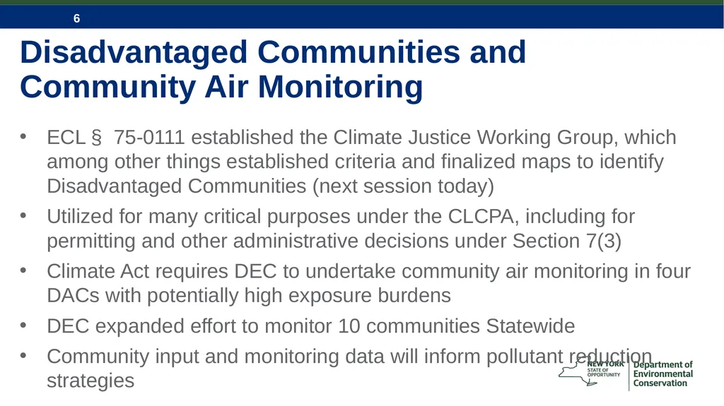 CLCPA and NYS Economywide Cap-and-Invest Program - slide 6 of 23