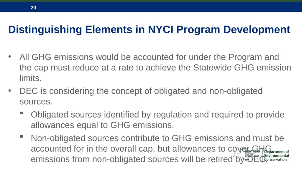CLCPA and NYS Economywide Cap-and-Invest Program - slide 20 of 23