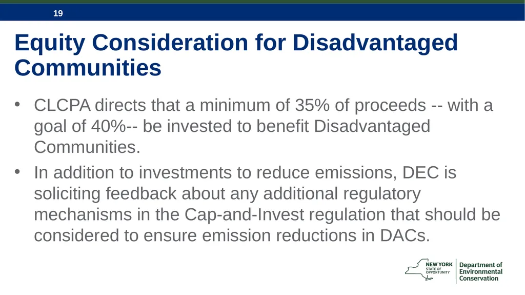 CLCPA and NYS Economywide Cap-and-Invest Program - slide 19 of 23