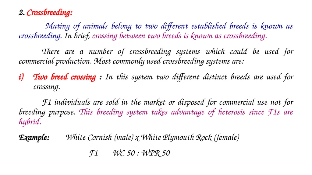 ANIMAL GENETICS & BREEDING UNIT – III Principles - slide 9 of 32