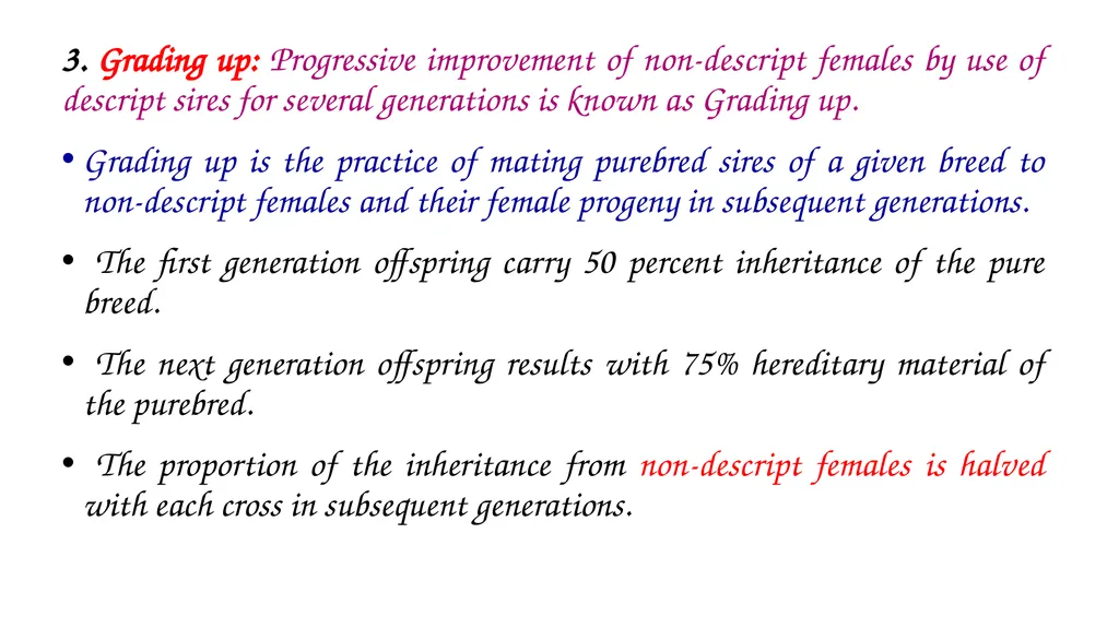 ANIMAL GENETICS & BREEDING UNIT – III Principles - slide 20 of 32
