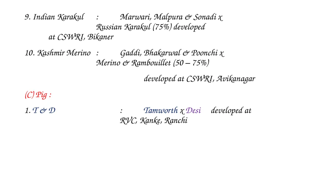 ANIMAL GENETICS & BREEDING UNIT – III Principles - slide 31 of 32