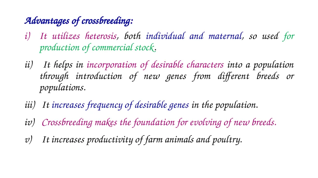 ANIMAL GENETICS & BREEDING UNIT – III Principles - slide 19 of 32