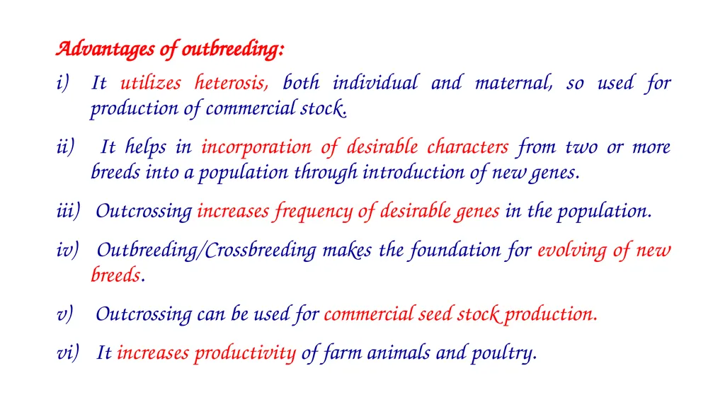 ANIMAL GENETICS & BREEDING UNIT – III Principles - slide 27 of 32