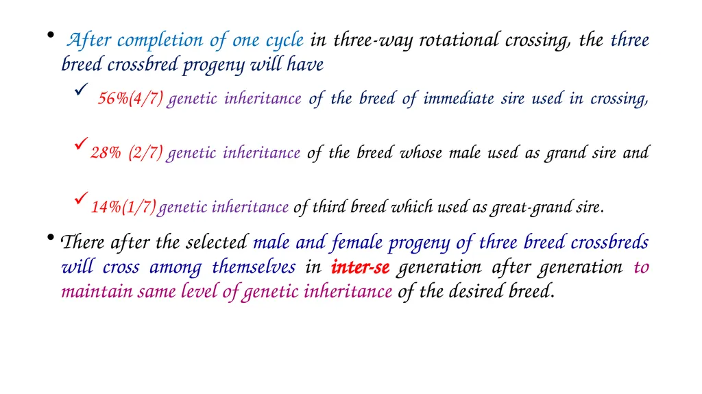 ANIMAL GENETICS & BREEDING UNIT – III Principles - slide 15 of 32
