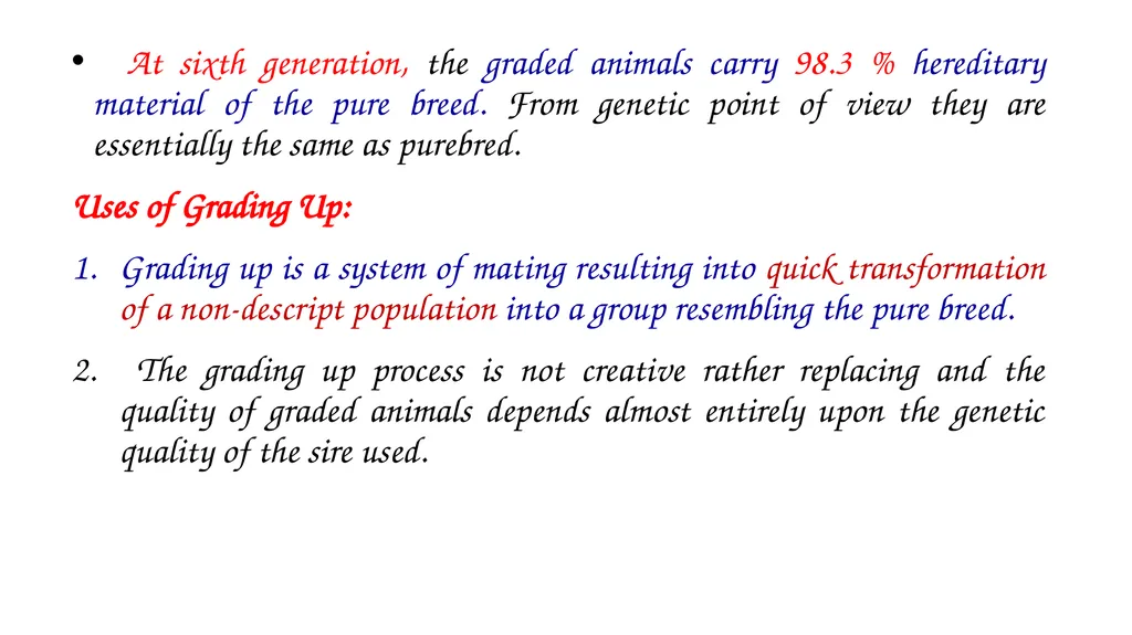 ANIMAL GENETICS & BREEDING UNIT – III Principles - slide 22 of 32