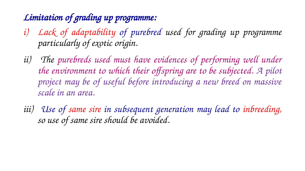 ANIMAL GENETICS & BREEDING UNIT – III Principles - slide 23 of 32