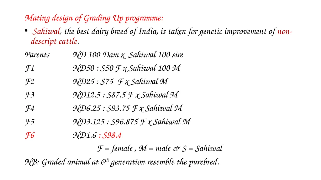 ANIMAL GENETICS & BREEDING UNIT – III Principles - slide 21 of 32