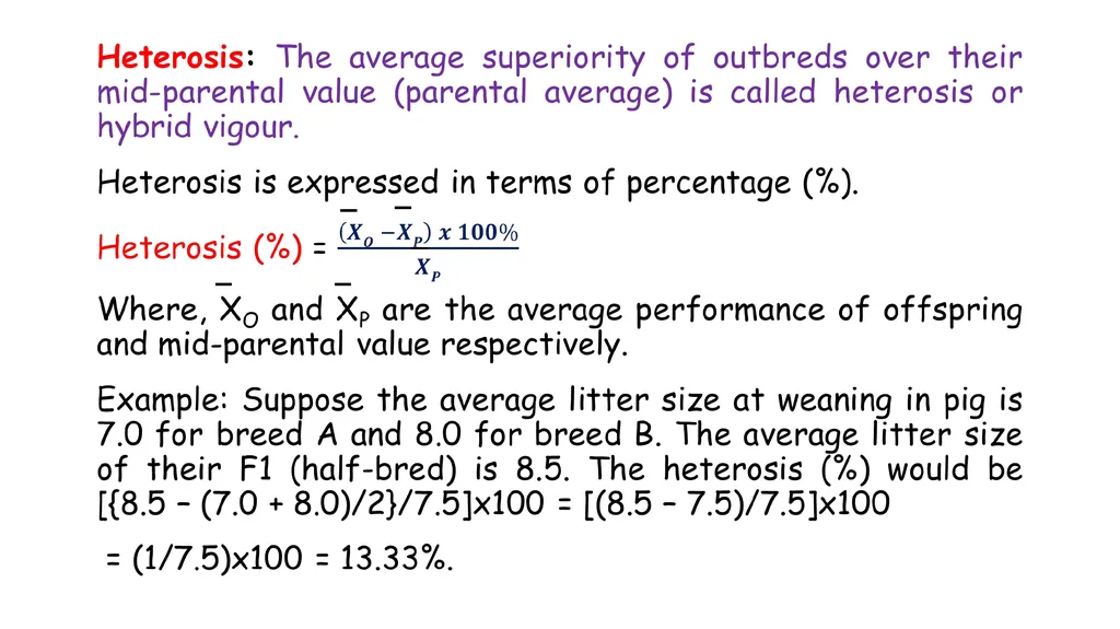 ANIMAL GENETICS & BREEDING UNIT – III Principles - slide 6 of 32