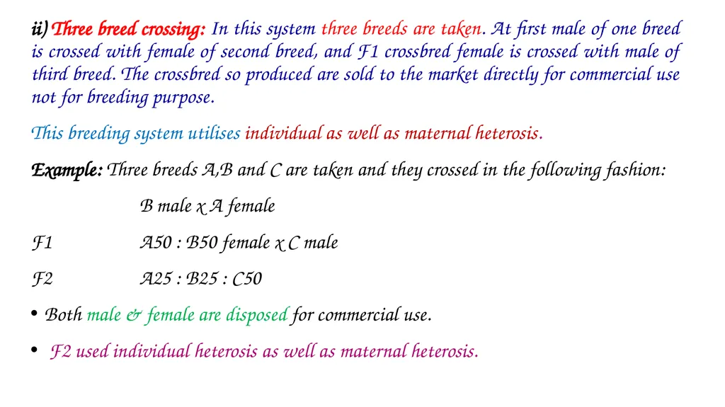 ANIMAL GENETICS & BREEDING UNIT – III Principles - slide 10 of 32