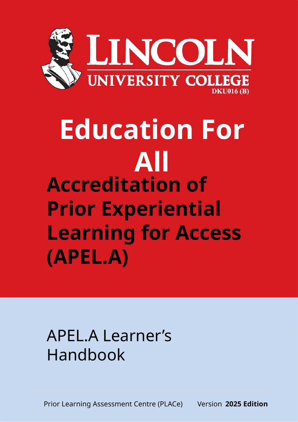 Accreditation of Prior Experiential Learning for - slide 1 of 51