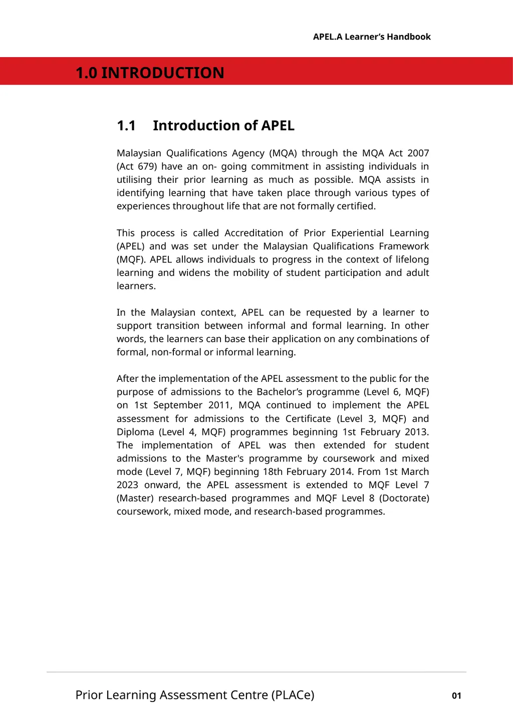 Accreditation of Prior Experiential Learning for - slide 7 of 51