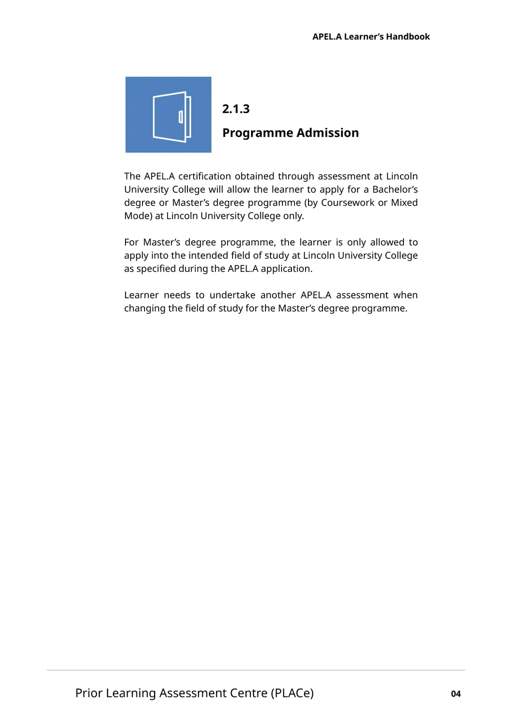 Accreditation of Prior Experiential Learning for - slide 10 of 51
