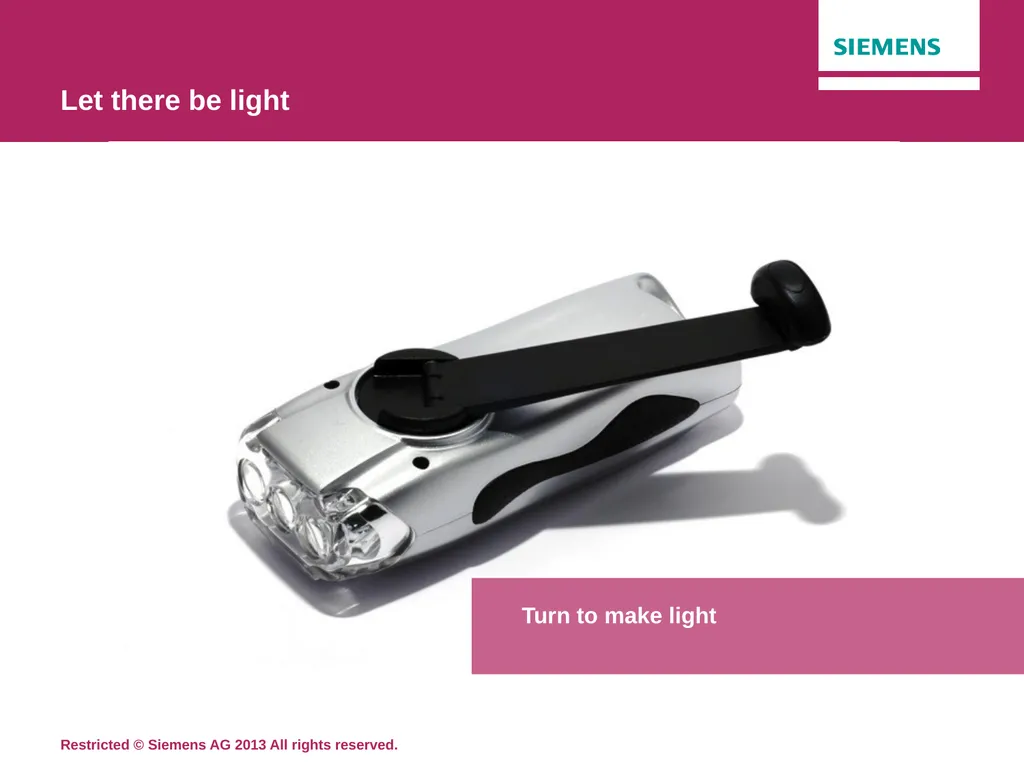 Topic 2: Let there be light Siemens Education Let - slide 5 of 15