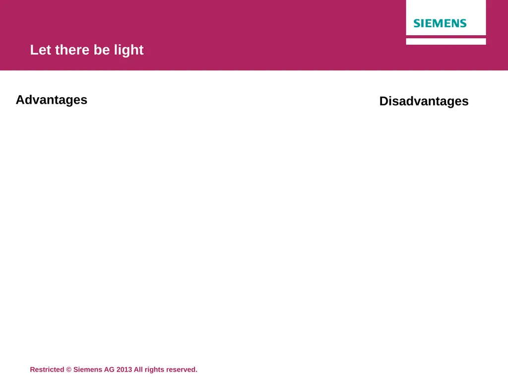 Topic 2: Let there be light Siemens Education Let - slide 7 of 15