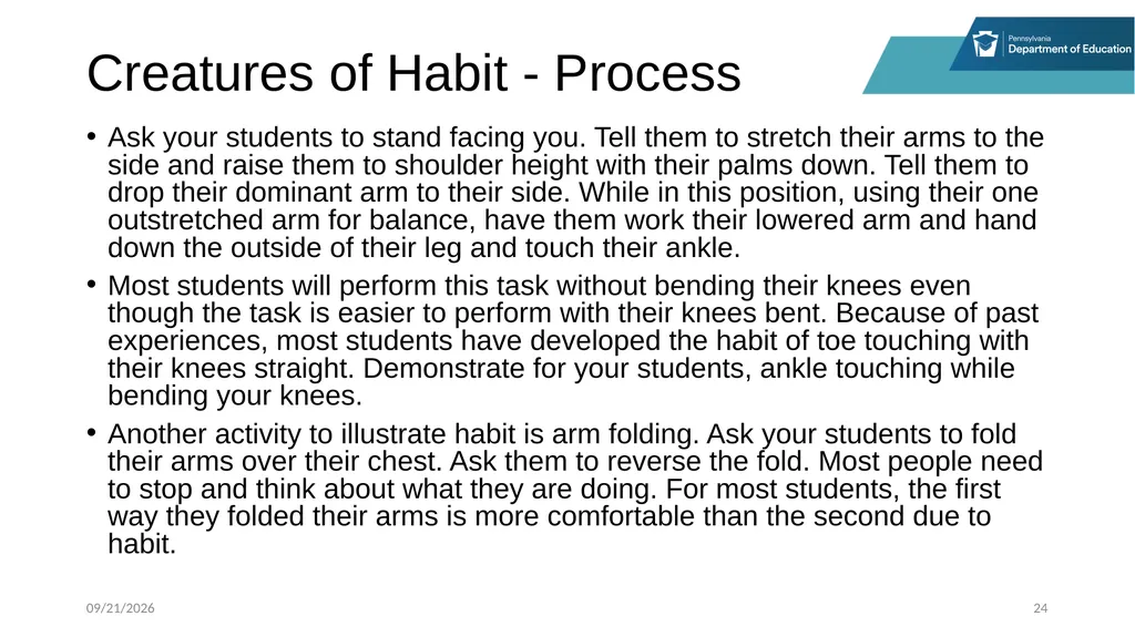 Stop, Think and Go Instructor Sample Activities - slide 24 of 44