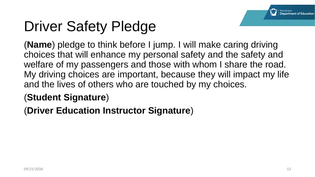 Stop, Think and Go Instructor Sample Activities - slide 13 of 44