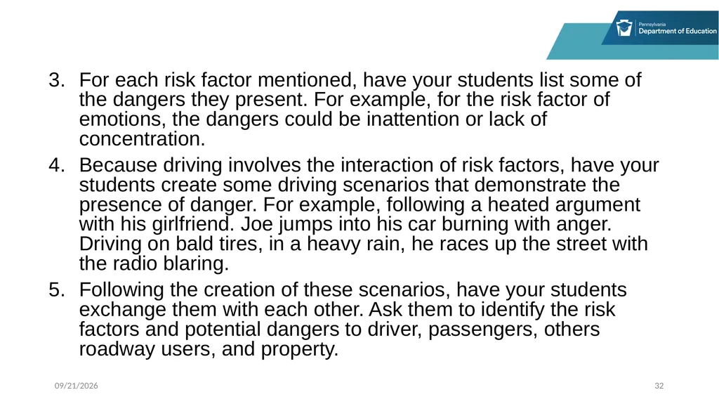 Stop, Think and Go Instructor Sample Activities - slide 32 of 44