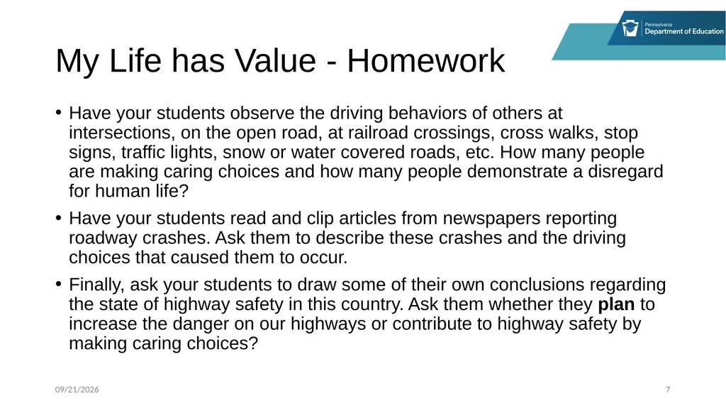 Stop, Think and Go Instructor Sample Activities - slide 7 of 44