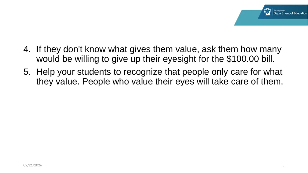 Stop, Think and Go Instructor Sample Activities - slide 5 of 44