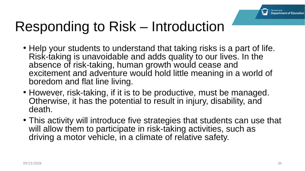 Stop, Think and Go Instructor Sample Activities - slide 36 of 44