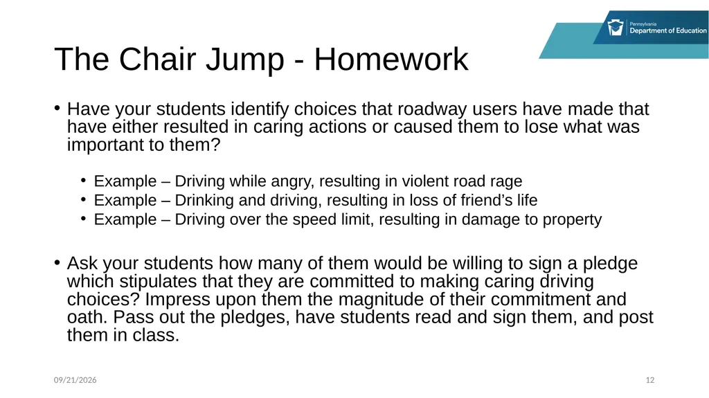 Stop, Think and Go Instructor Sample Activities - slide 12 of 44