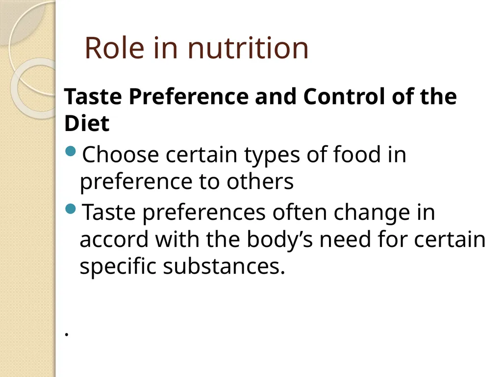 Taste Dr Mohammed Jeelani Specific learning - slide 11 of 14