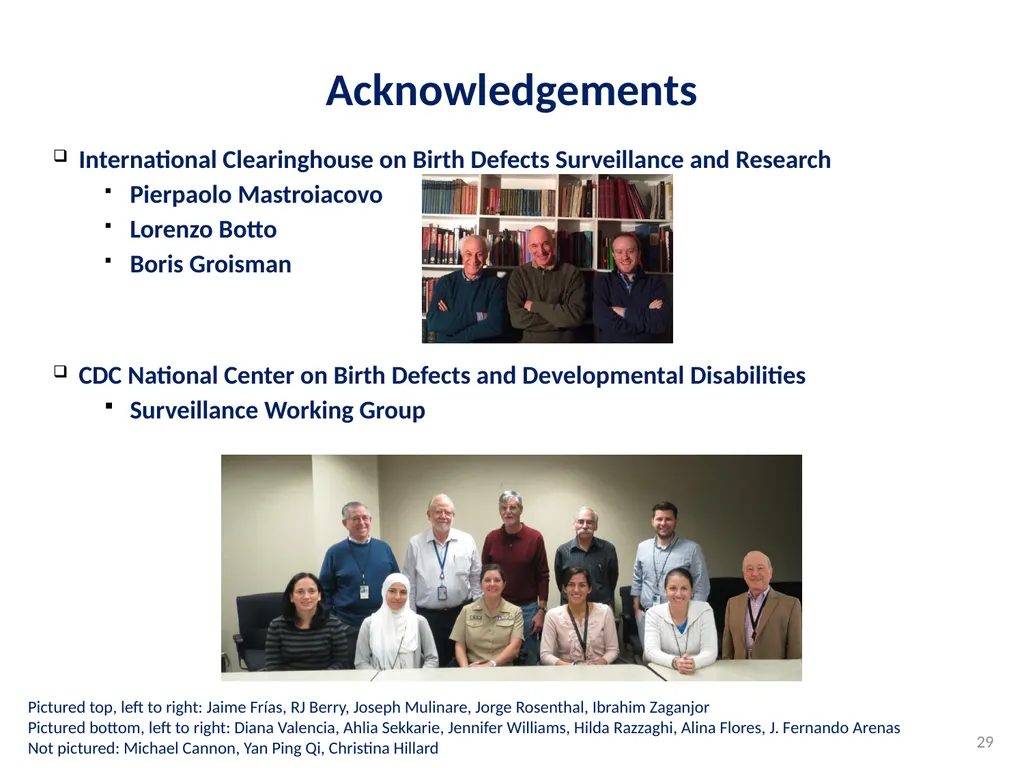 Disclaimer: The findings and conclusions in this - slide 29 of 29