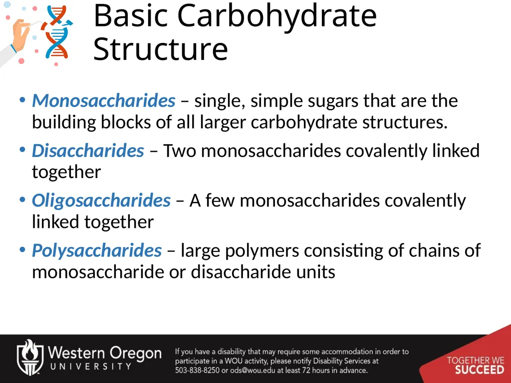 Carbohydrates – Part 1 Monosaccharide Structure - slide 4 of 40